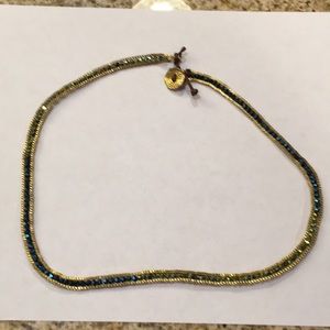 NWOT Necklace or triple wrap bracelet